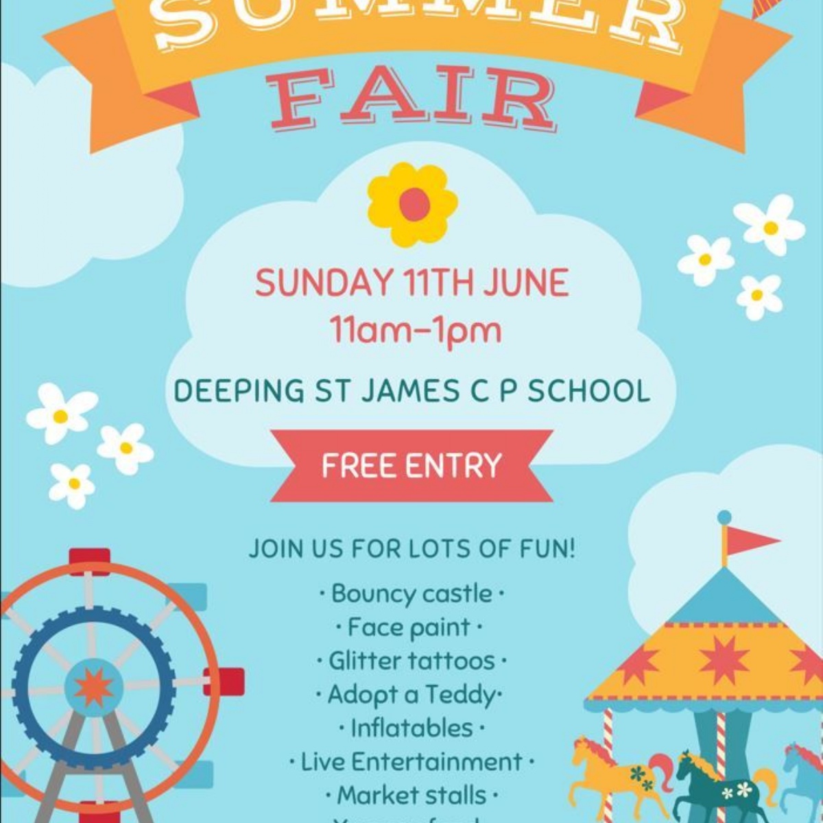 Deeping St James C.P. School - Summer Fair!